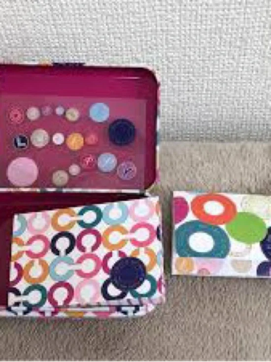 Coach 2011 Japan Release Colorful Circular Pattern Tin Set - Multicolor - Picture 2 of 2